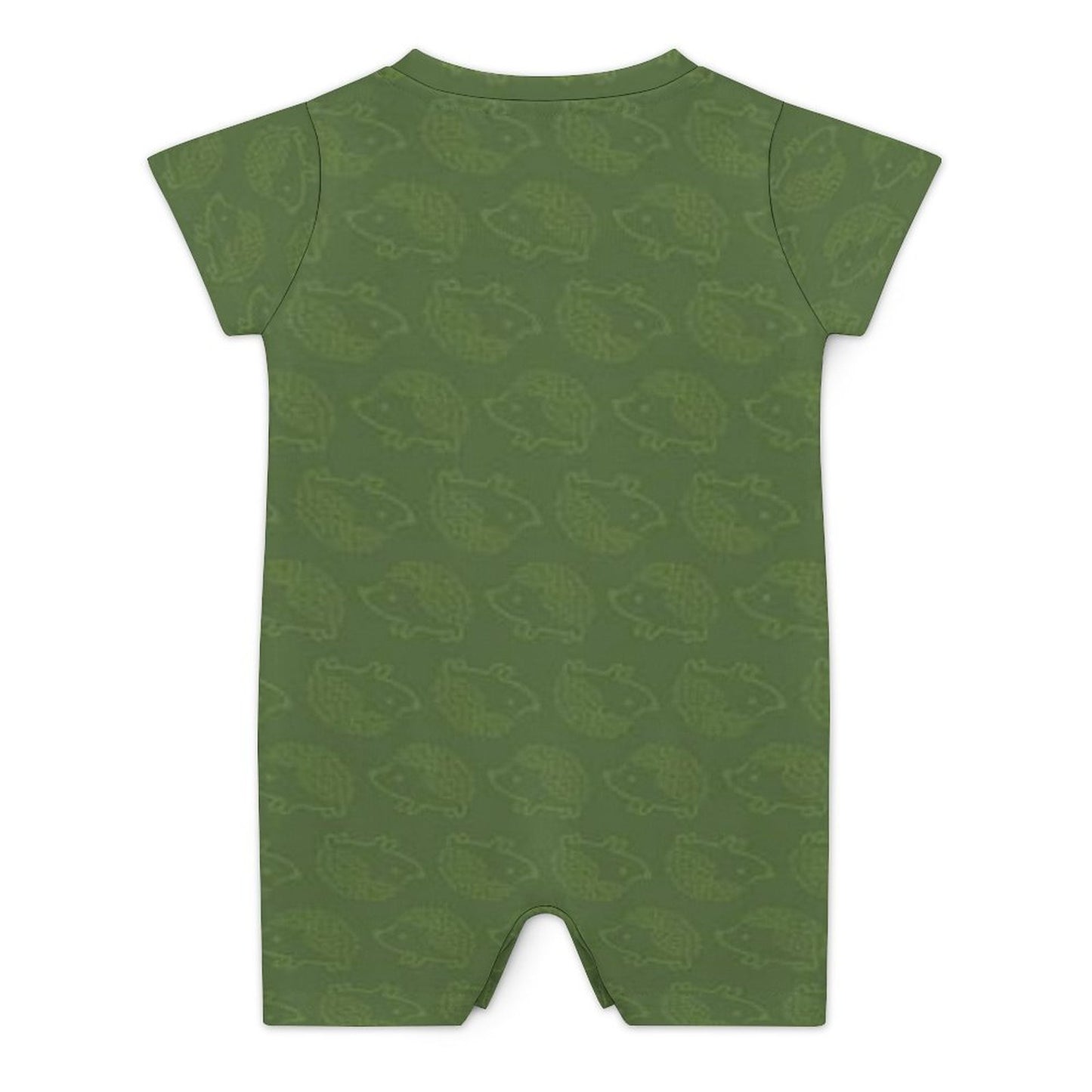 180gsm Faux Cotton Short Sleeve Baby Bodysuit Romper(All-Over Printing)