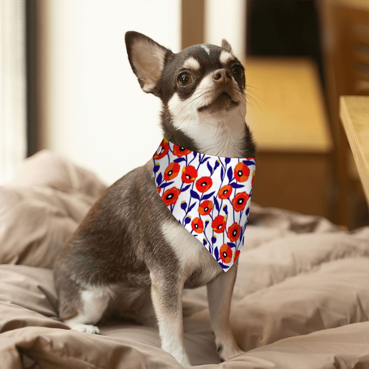 Pet Cotton Snap Bandana