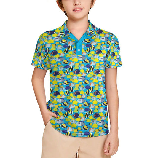 Kids' UPF50+ Polo Shirt