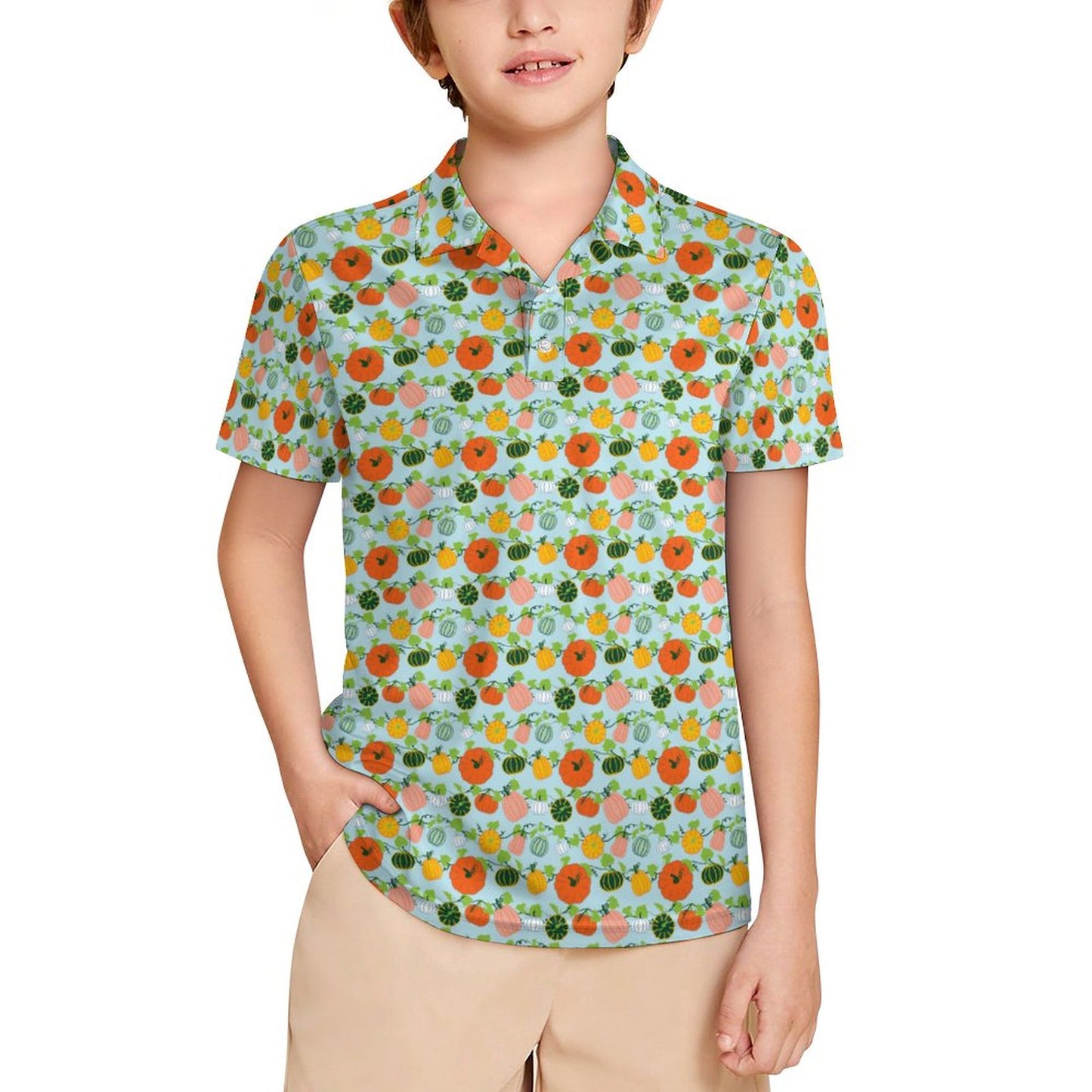 Kids' UPF50+ Polo Shirt