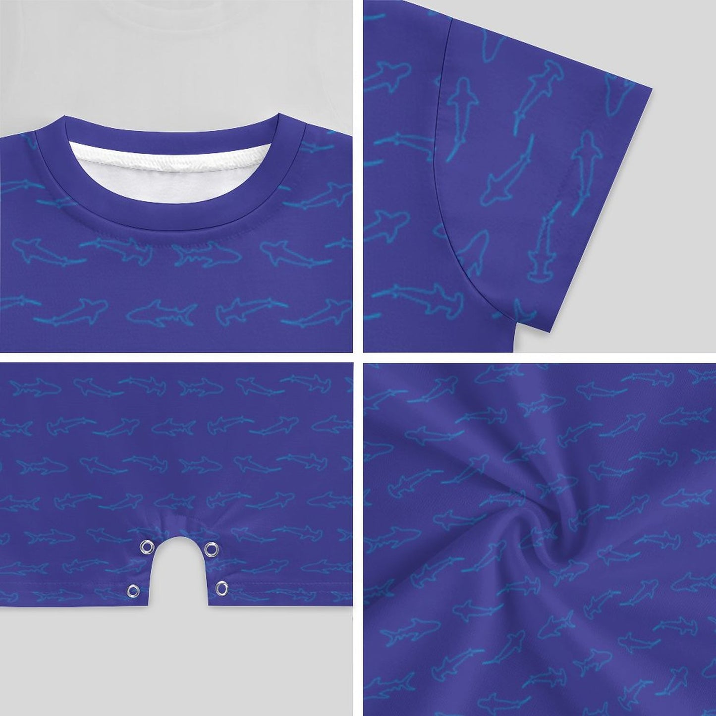 180gsm Faux Cotton Short Sleeve Baby Bodysuit Romper(All-Over Printing)