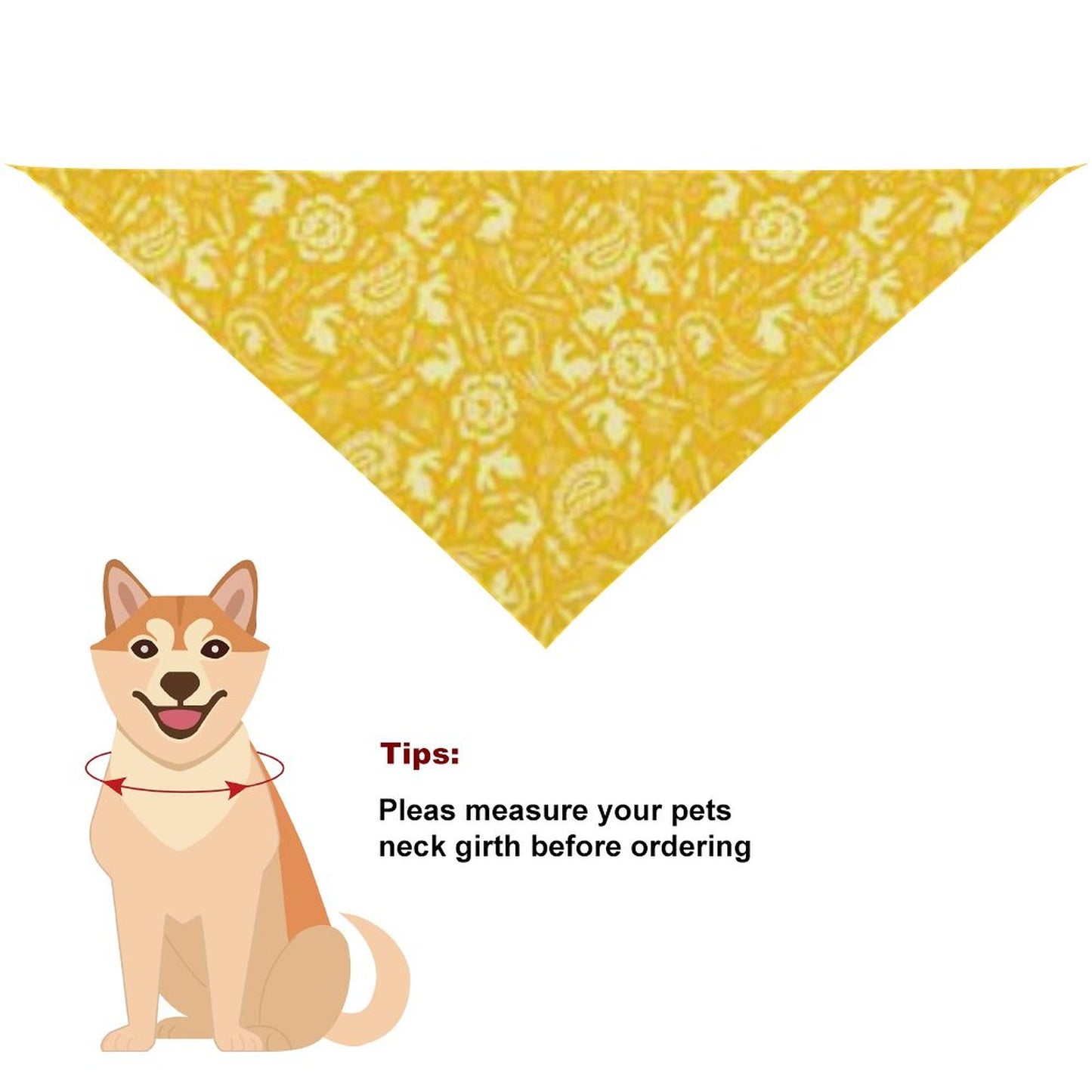 Pet Tie-On Bandana