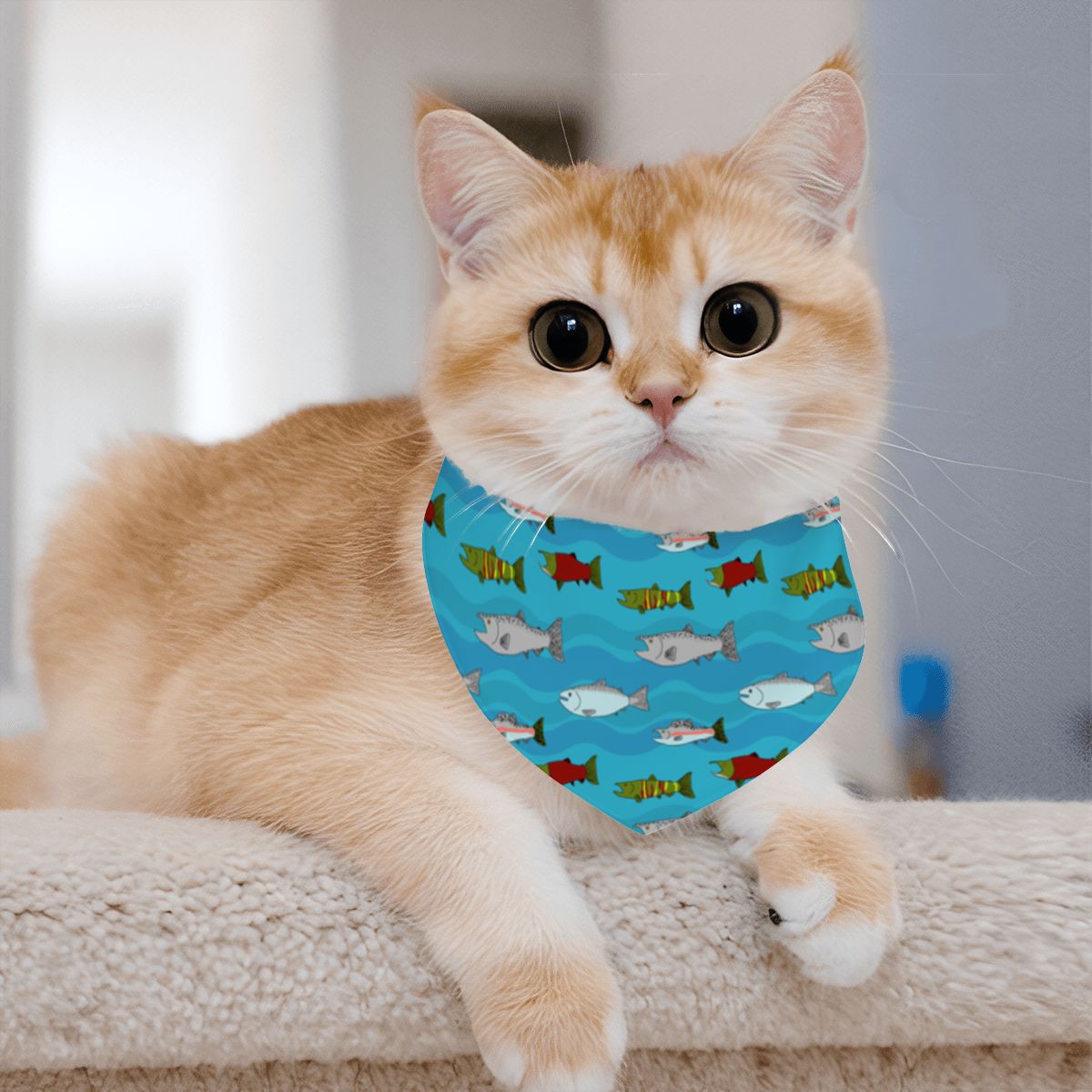 Pet Cotton Snap Bandana