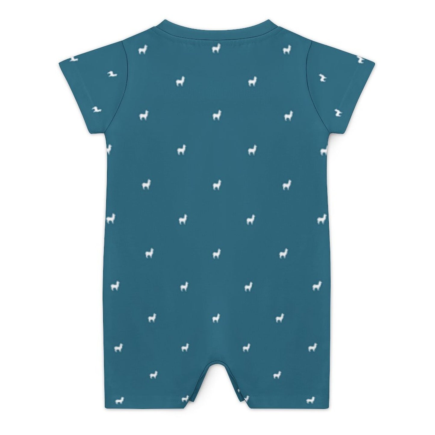 180gsm Faux Cotton Short Sleeve Baby Bodysuit Romper(All-Over Printing)