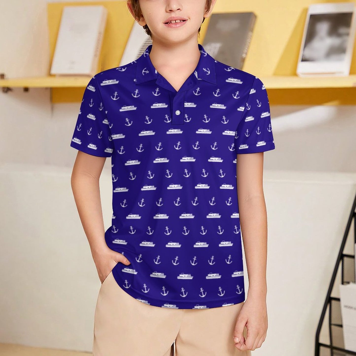 Kids' UPF50+ Polo Shirt
