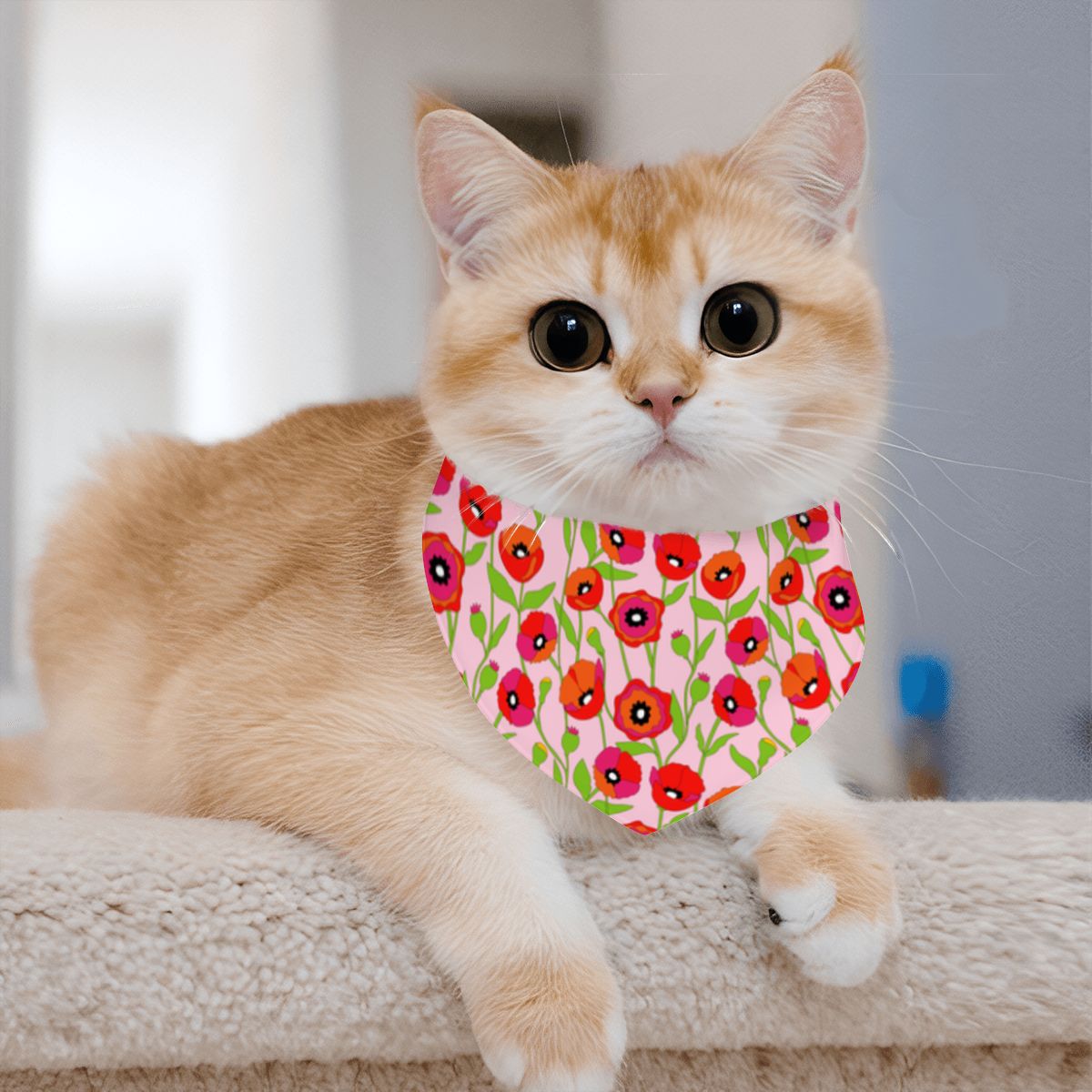 Pet Cotton Snap Bandana