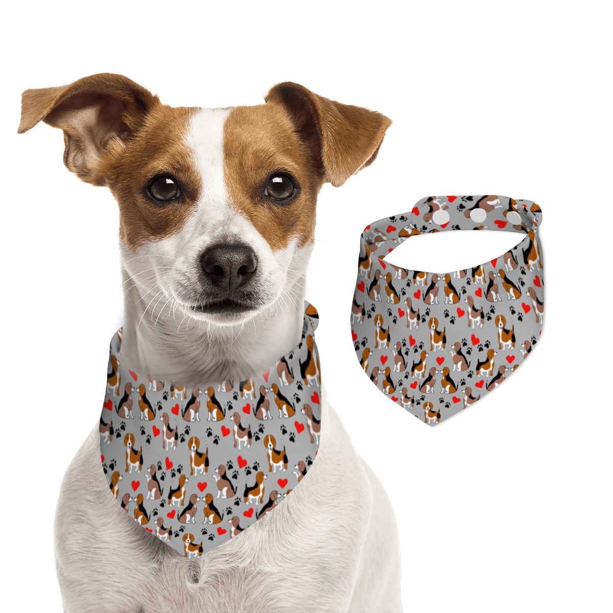 Pet Cotton Snap Bandana
