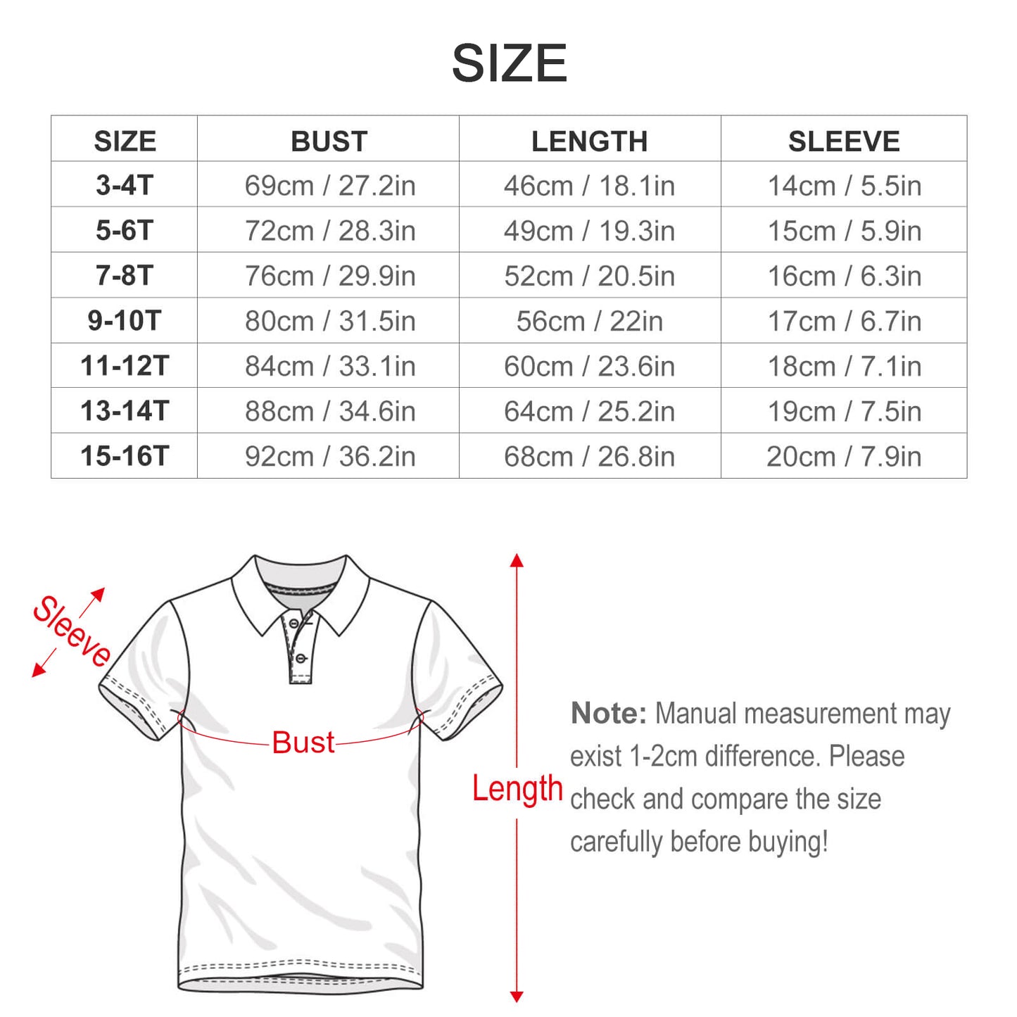 Kids' UPF50+ Polo Shirt