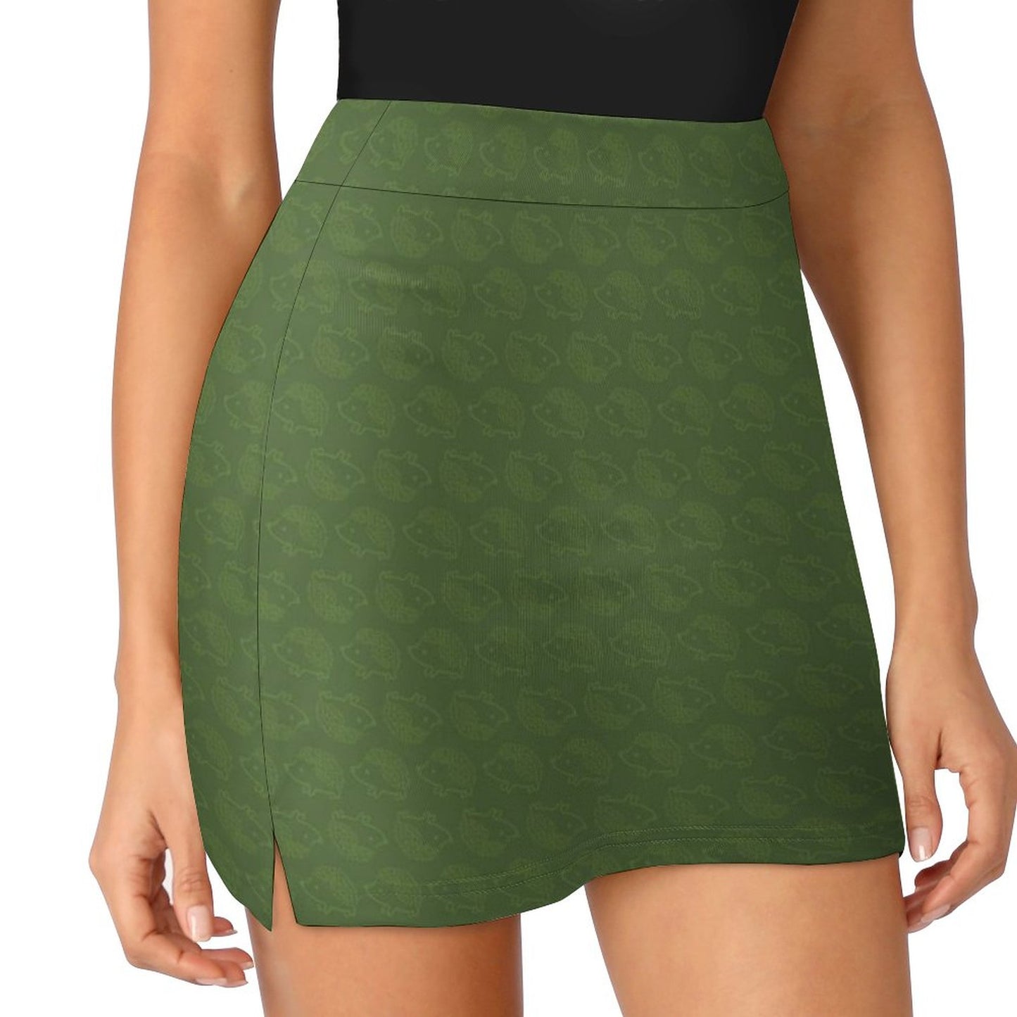 Anti-peep Skort with Pocket(All-over Printing)