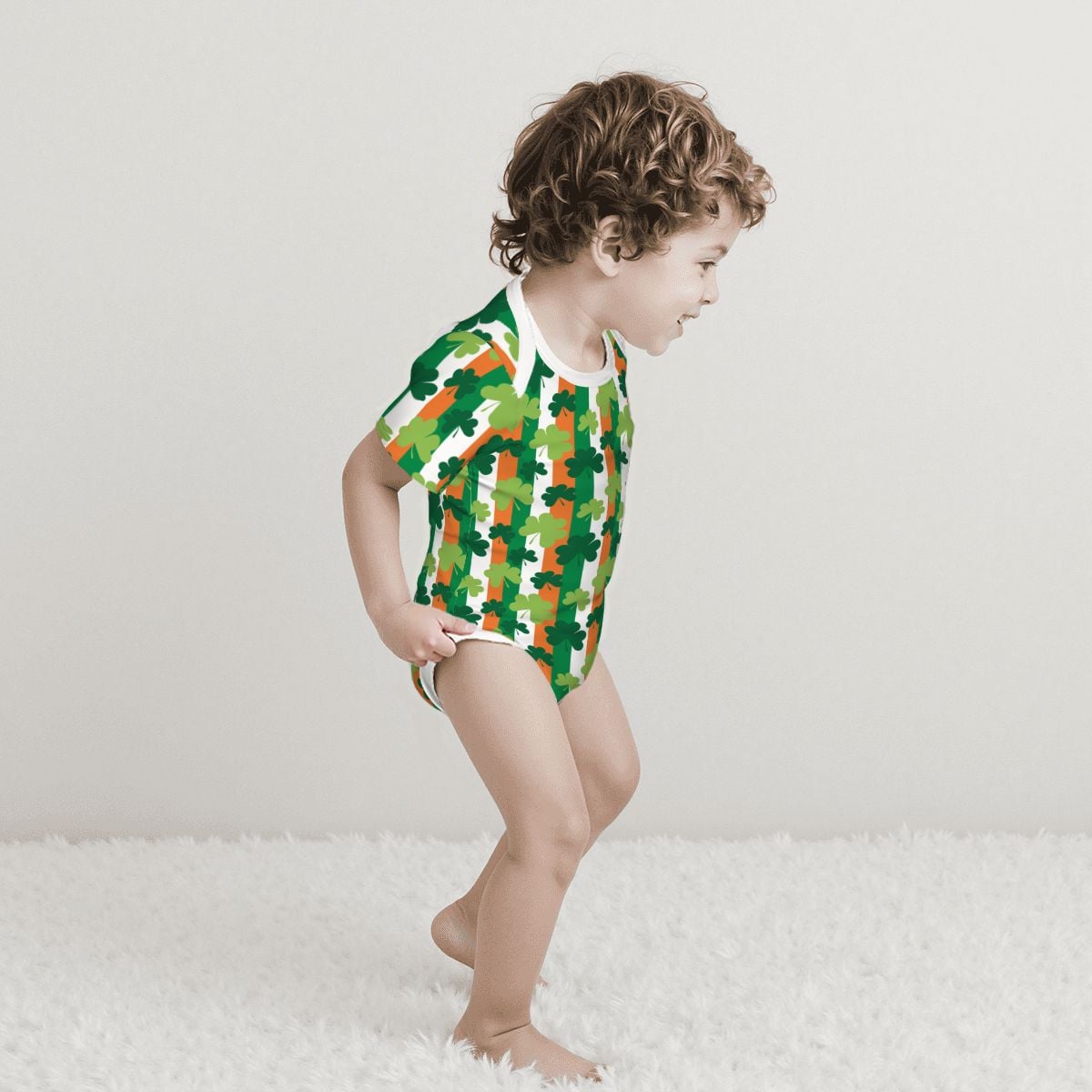 Baby Cotton Onesie shamrock