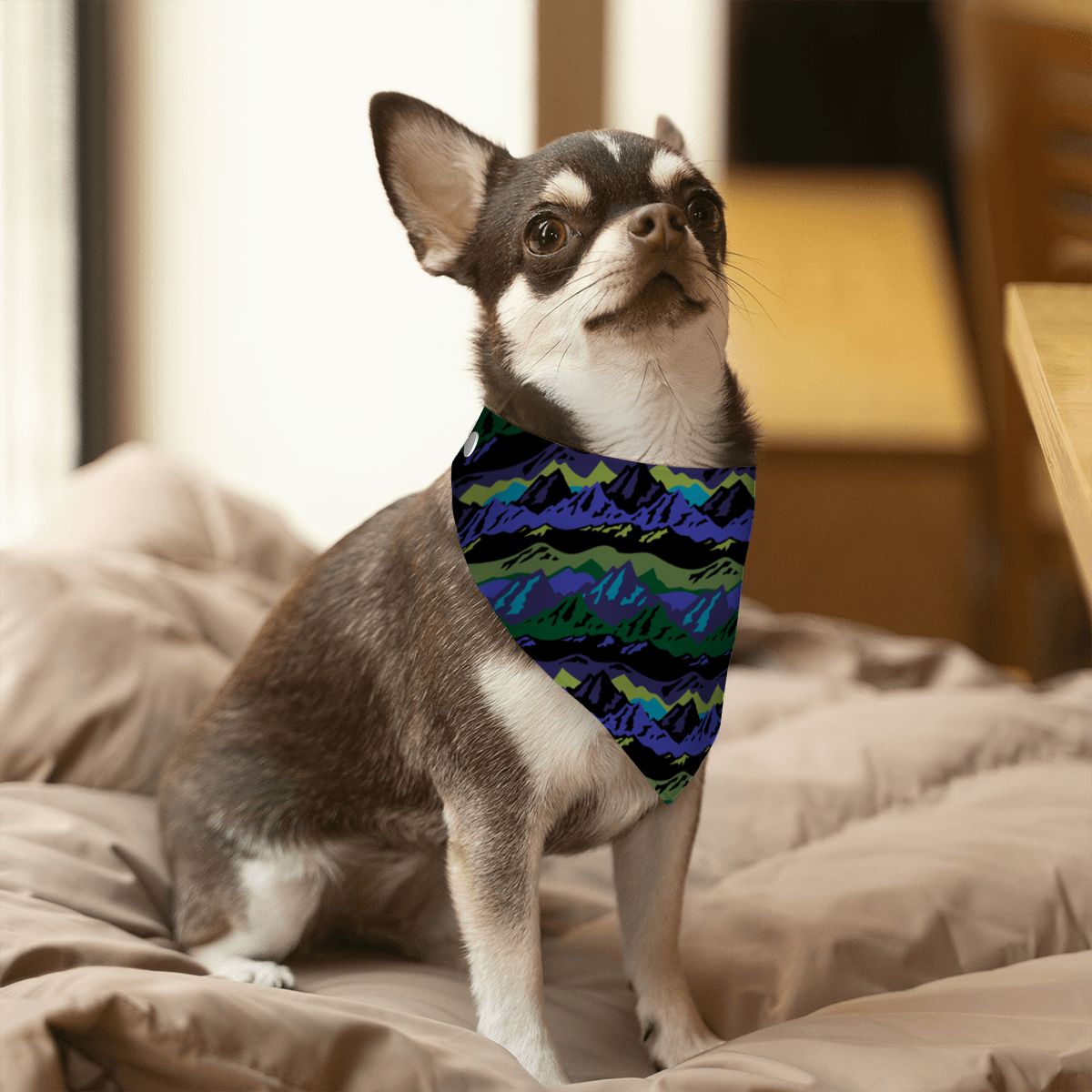 Pet Cotton Snap Bandana