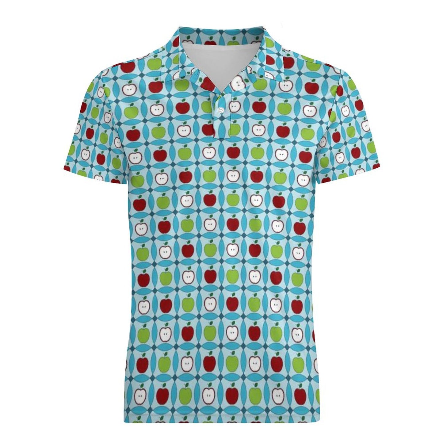 UPF50+ 180gsm Cooling Polyester Men's POLO T-shirt(All-Over Printing)
