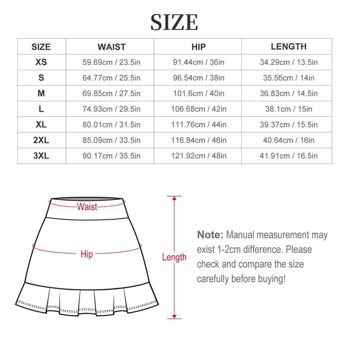Women's Ruffle Skort